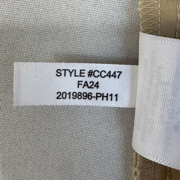 J. Crew Neutral Beige Cotton Linen Blend Full Length Wide Leg Trousers Size 10 - Picture 13 of 13